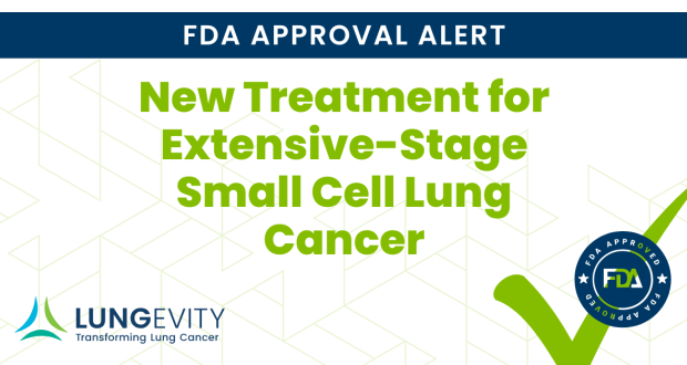 text new treatment for extensive-stage small cell lung cancer